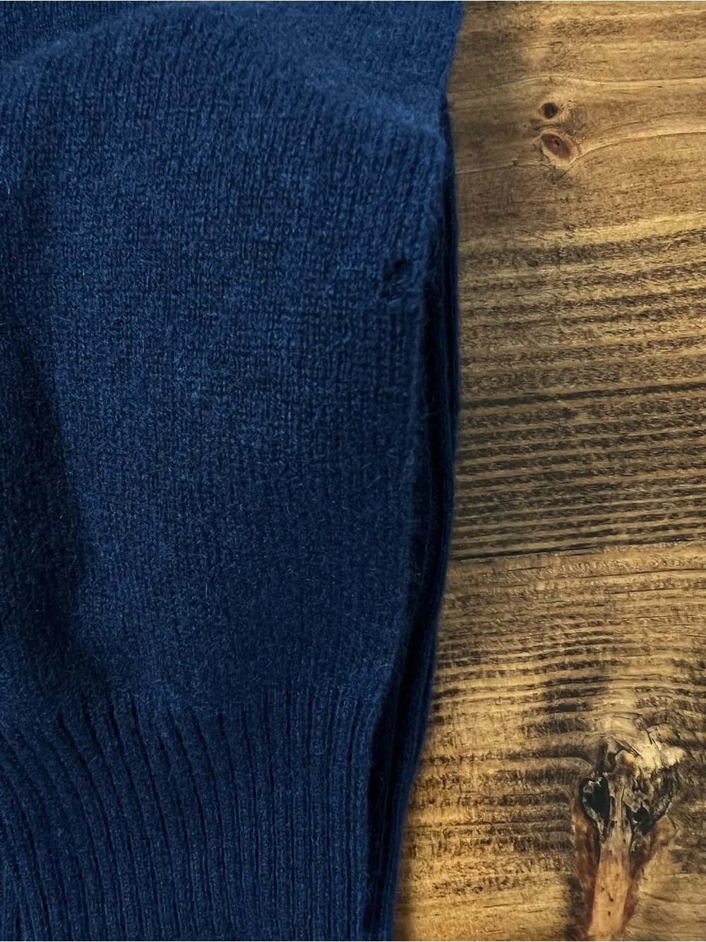 J. Crew Perfect Cashmere Cardigan in Navy Blue Size XS *flawed**